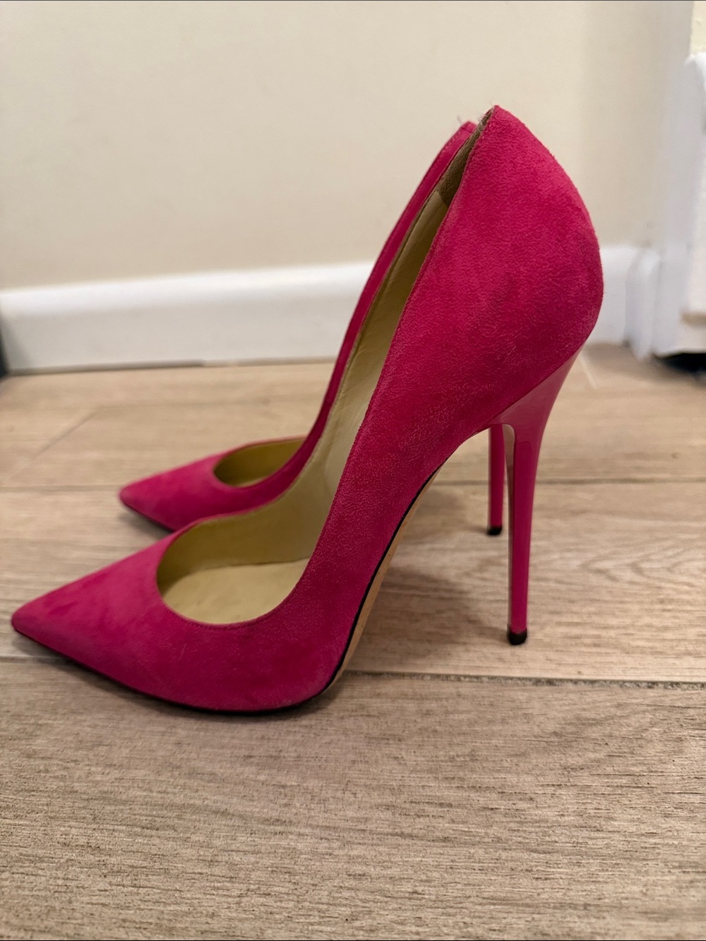 Jimmy Choo Pink Suede Pump